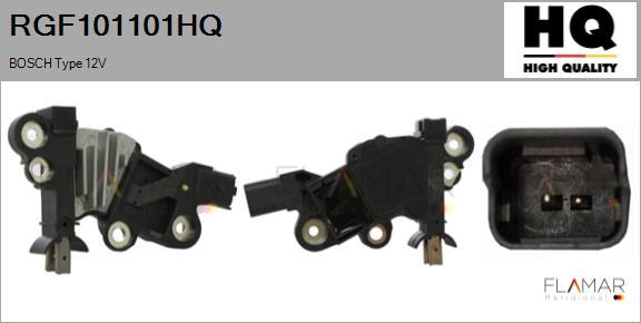 FLAMAR RGF101101HQ
 - Voltage regulator, alternator car-mod.net