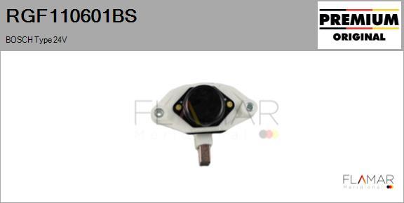 FLAMAR RGF110601BS - Voltage regulator, alternator car-mod.net