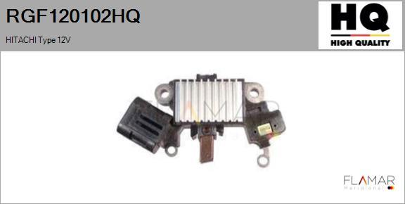 FLAMAR RGF120102HQ - Voltage regulator, alternator car-mod.net