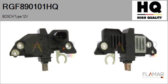 FLAMAR RGF890101HQ
 - Voltage regulator, alternator car-mod.net