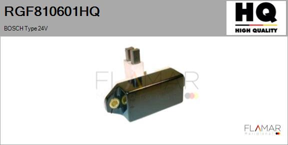 FLAMAR RGF810601HQ - Voltage regulator, alternator car-mod.net
