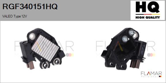 FLAMAR RGF340151HQ - Voltage regulator, alternator car-mod.net