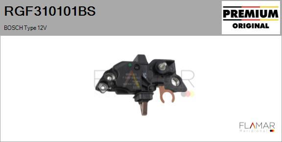 FLAMAR RGF310101BS - Voltage regulator, alternator car-mod.net