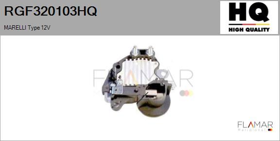 FLAMAR RGF320103HQ - Voltage regulator, alternator car-mod.net