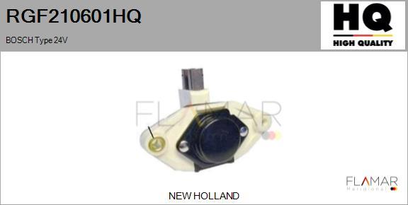 FLAMAR RGF210601HQ - Voltage regulator, alternator car-mod.net