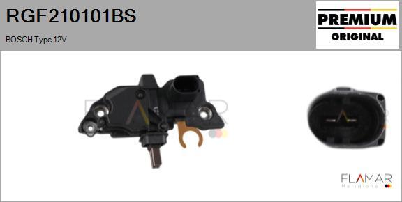 FLAMAR RGF210101BS - Voltage regulator, alternator car-mod.net