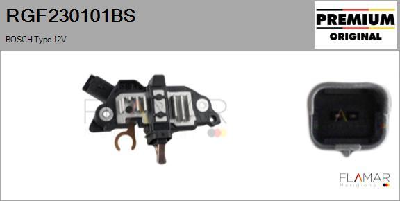 FLAMAR RGF230101BS - Voltage regulator, alternator car-mod.net