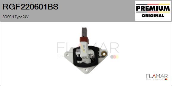 FLAMAR RGF220601BS - Voltage regulator, alternator car-mod.net