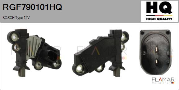 FLAMAR RGF790101HQ
 - Voltage regulator, alternator car-mod.net