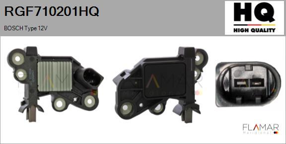 FLAMAR RGF710201HQ - Voltage regulator, alternator car-mod.net