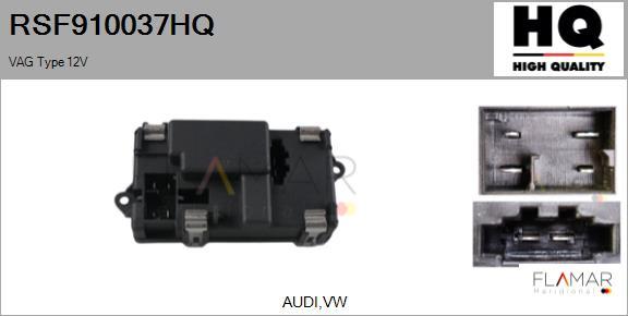 FLAMAR RSF910037HQ - Resistor, interior blower car-mod.net