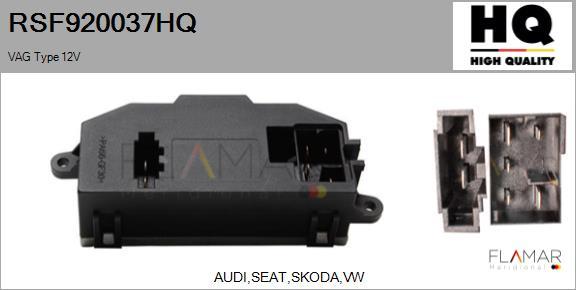 FLAMAR RSF920037HQ - Resistor, interior blower car-mod.net