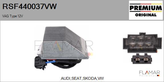 FLAMAR RSF440037VW - Control Unit, air conditioning car-mod.net
