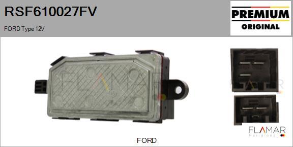 FLAMAR RSF610027FV - Resistor, interior blower car-mod.net