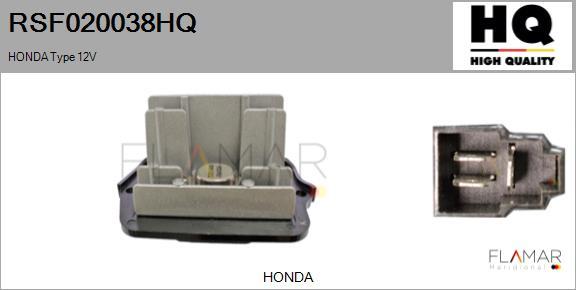 FLAMAR RSF020038HQ
 - Resistor, interior blower car-mod.net