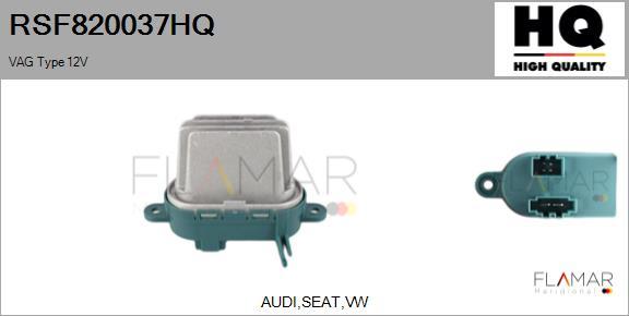 FLAMAR RSF820037HQ - Resistor, interior blower car-mod.net
