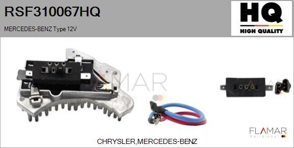 FLAMAR RSF310067HQ - Resistor, interior blower car-mod.net
