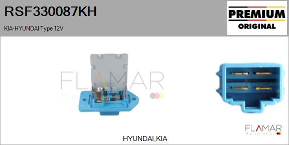 FLAMAR RSF330087KH - Resistor, interior blower car-mod.net