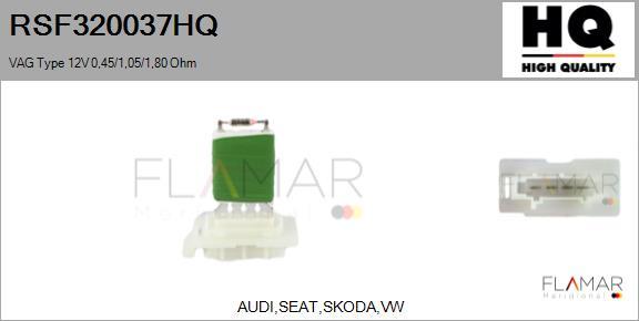 FLAMAR RSF320037HQ - Resistor, interior blower car-mod.net