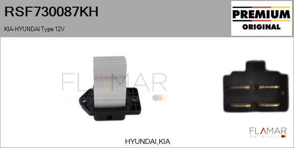 FLAMAR RSF730087KH - Resistor, interior blower car-mod.net