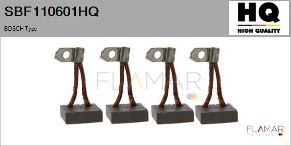 FLAMAR SBF110601HQ - Carbon Brush, starter car-mod.net