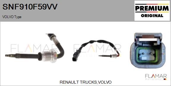 FLAMAR SNF910F59VV - Sensor of exhaust gas Temperature car-mod.net