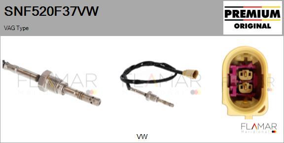 FLAMAR SNF520F37VW - Sensor of exhaust gas Temperature car-mod.net