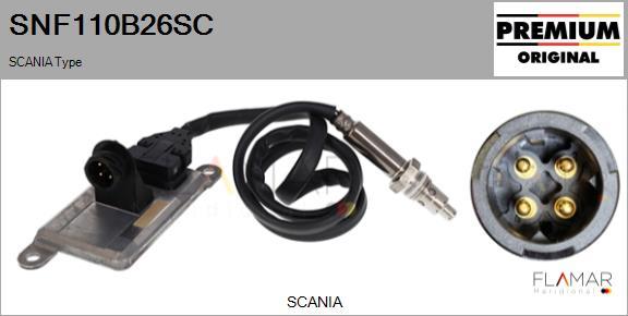 FLAMAR SNF110B26SC - NOx Sensor, urea injection / catalyst car-mod.net