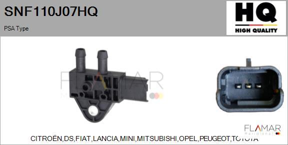 FLAMAR SNF110J07HQ - Exhaust pressure Sensor car-mod.net