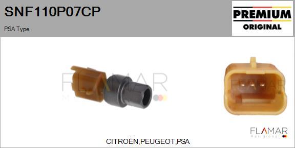 FLAMAR SNF110P07CP - Pressure Switch, air conditioning car-mod.net