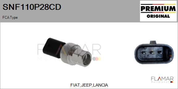 FLAMAR SNF110P28CD - Pressure Switch, air conditioning car-mod.net