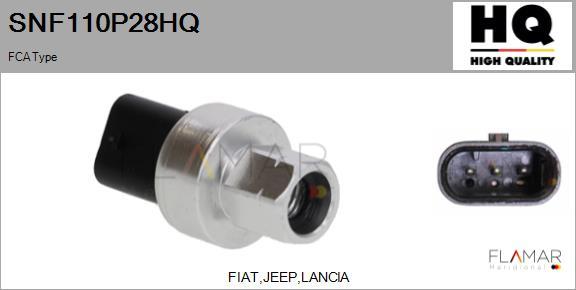 FLAMAR SNF110P28HQ - Pressure Switch, air conditioning car-mod.net