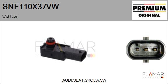 FLAMAR SNF110X37VW - Pressure Sensor, brake booster car-mod.net
