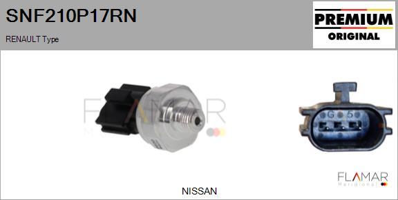 FLAMAR SNF210P17RN - Pressure Switch, air conditioning car-mod.net