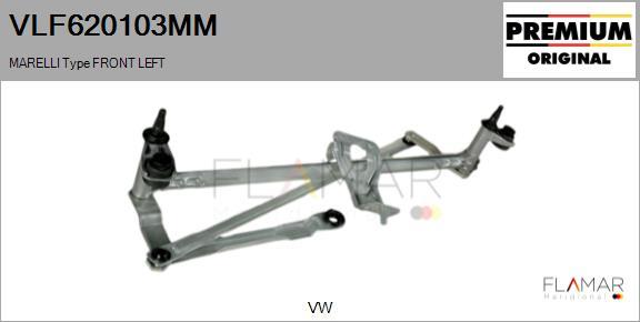 FLAMAR VLF620103MM - Wiper Linkage car-mod.net