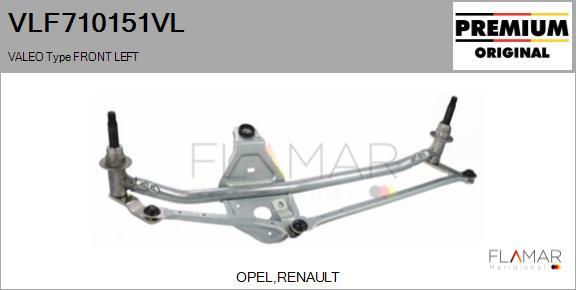 FLAMAR VLF710151VL - Wiper Linkage car-mod.net
