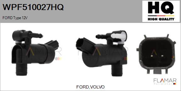 FLAMAR WPF510027HQ - Water Pump, window cleaning car-mod.net