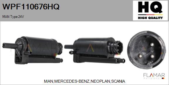 FLAMAR WPF110676HQ - Water Pump, window cleaning car-mod.net