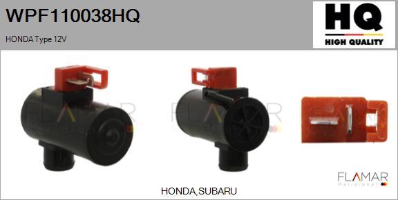 FLAMAR WPF110038HQ - Water Pump, window cleaning car-mod.net