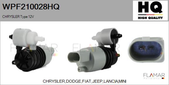 FLAMAR WPF210028HQ - Water Pump, window cleaning car-mod.net