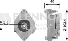 Flennor FA99010 - Pulley, v-ribbed belt car-mod.net