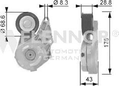 Flennor FA20959 - Pulley, v-ribbed belt car-mod.net