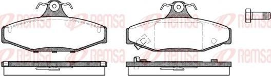 Flexible Drive 033512 - Brake Pad Set, disc brake car-mod.net