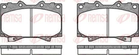Flexible Drive 070704UC - Brake Pad Set, disc brake car-mod.net