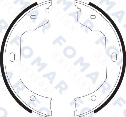 FOMAR Friction FO 9090 - Drum Brake Shoe Set car-mod.net