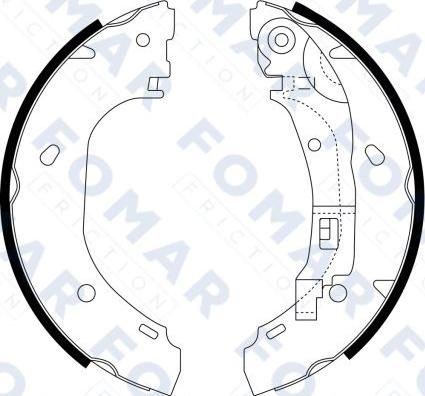 FOMAR Friction FO 9066 - Drum Brake Shoe Set car-mod.net