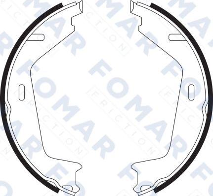 FOMAR Friction FO 9061 - Drum Brake Shoe Set car-mod.net