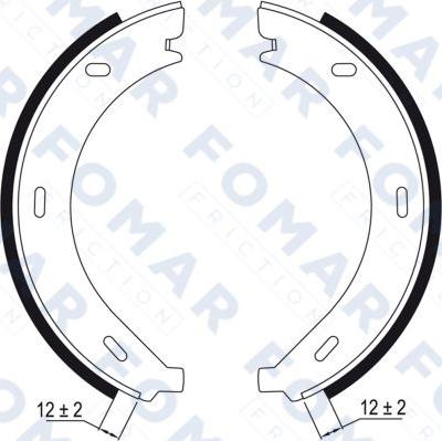 FOMAR Friction FO 9010 - Drum Brake Shoe Set car-mod.net
