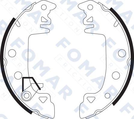 FOMAR Friction FO 9083 - Drum Brake Shoe Set car-mod.net