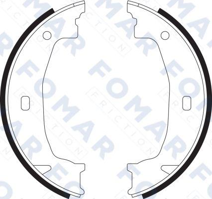 FOMAR Friction FO 9070 - Drum Brake Shoe Set car-mod.net